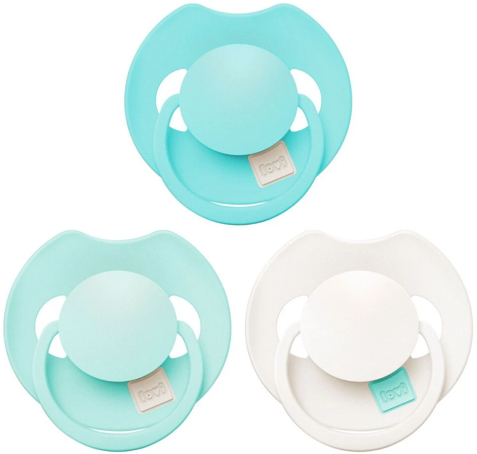 Динамічна пустушка Lovi Prime 18+ міс 3 шт. Aqua Green (34/453)